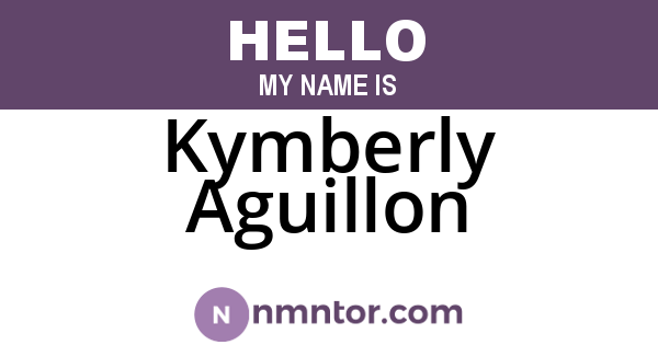 Kymberly Aguillon
