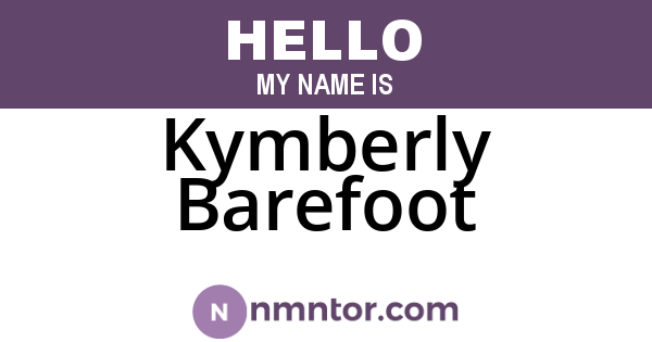 Kymberly Barefoot