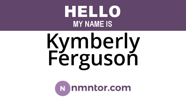 Kymberly Ferguson
