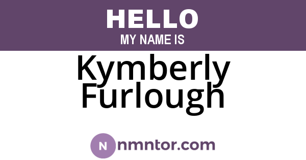 Kymberly Furlough