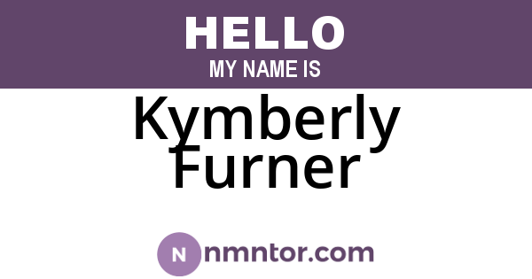 Kymberly Furner