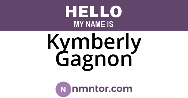 Kymberly Gagnon