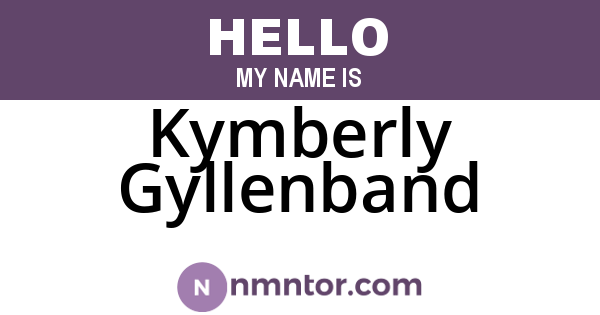 Kymberly Gyllenband