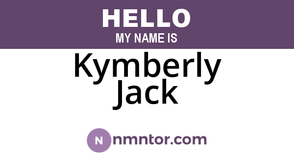Kymberly Jack
