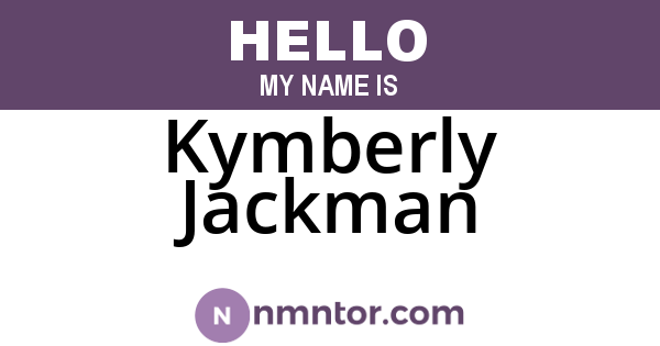 Kymberly Jackman