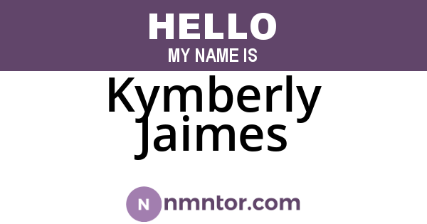 Kymberly Jaimes