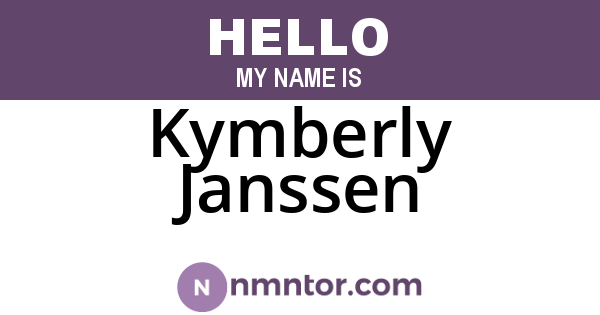 Kymberly Janssen