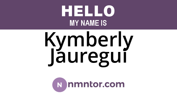 Kymberly Jauregui