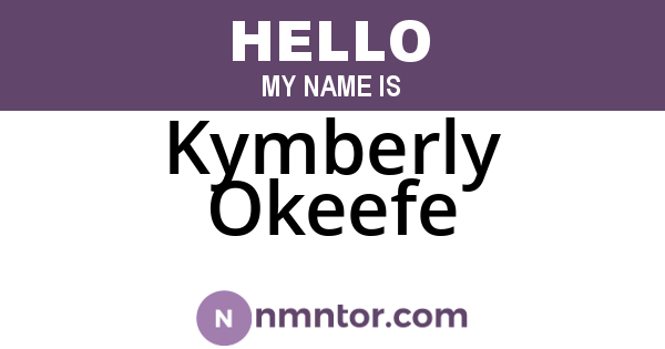 Kymberly Okeefe