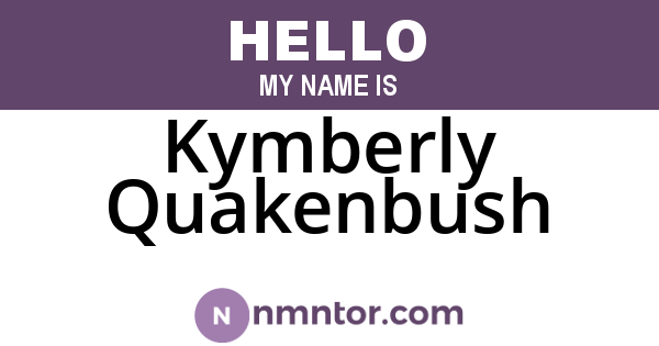Kymberly Quakenbush