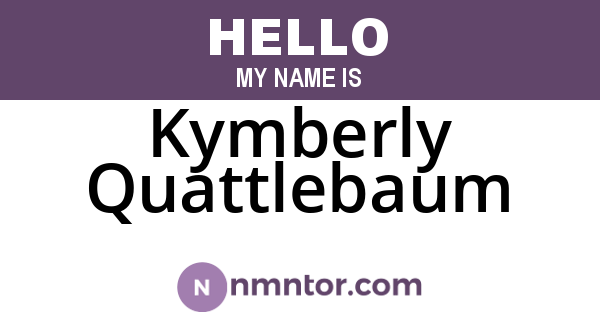 Kymberly Quattlebaum