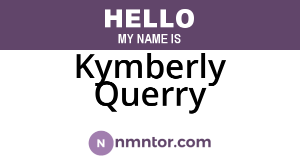 Kymberly Querry