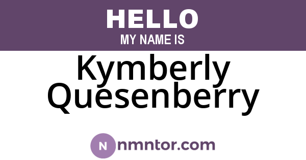 Kymberly Quesenberry