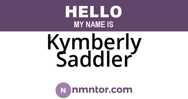 Kymberly Saddler