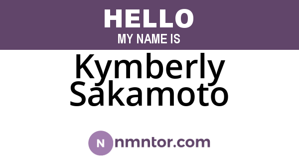 Kymberly Sakamoto