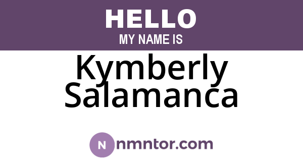 Kymberly Salamanca