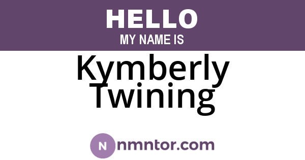 Kymberly Twining