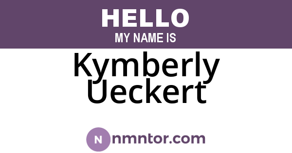 Kymberly Ueckert