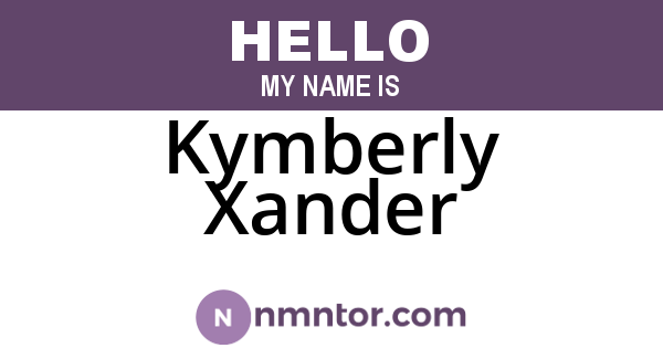 Kymberly Xander