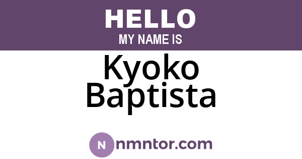 Kyoko Baptista