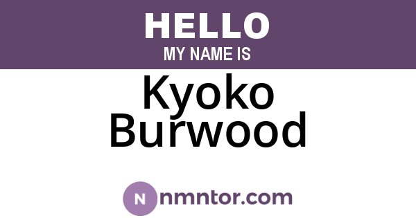 Kyoko Burwood