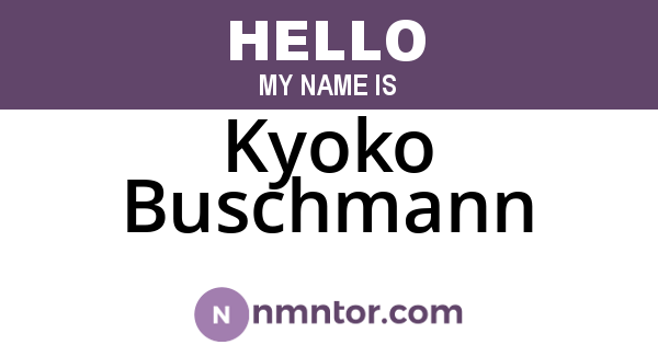 Kyoko Buschmann