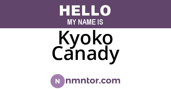 Kyoko Canady