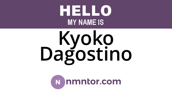 Kyoko Dagostino