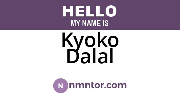 Kyoko Dalal