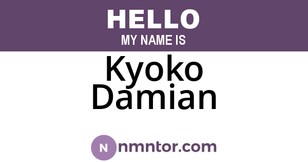 Kyoko Damian