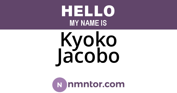 Kyoko Jacobo