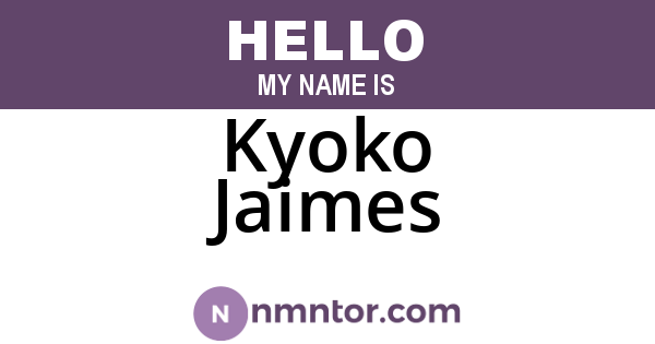 Kyoko Jaimes