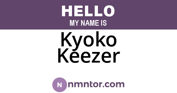 Kyoko Keezer