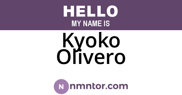 Kyoko Olivero