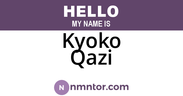 Kyoko Qazi