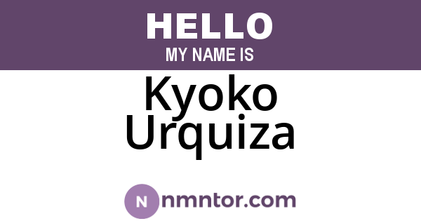 Kyoko Urquiza