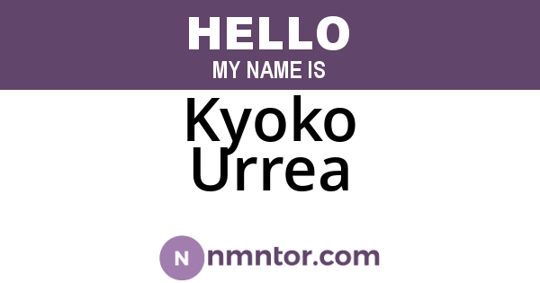 Kyoko Urrea