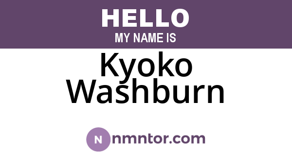 Kyoko Washburn