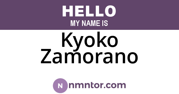 Kyoko Zamorano
