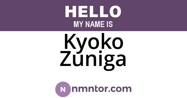 Kyoko Zuniga