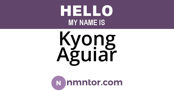 Kyong Aguiar