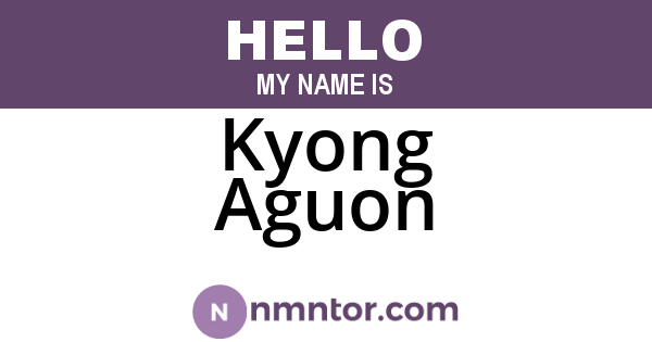 Kyong Aguon