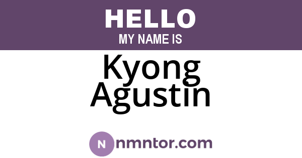 Kyong Agustin