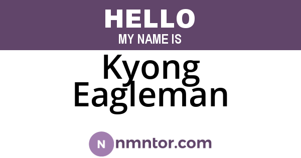 Kyong Eagleman
