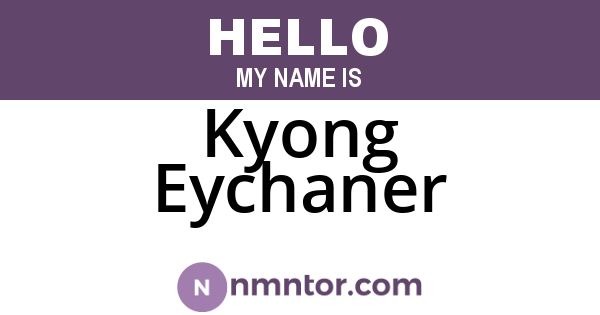 Kyong Eychaner