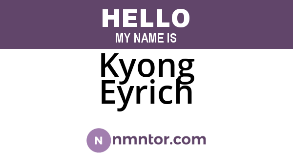 Kyong Eyrich