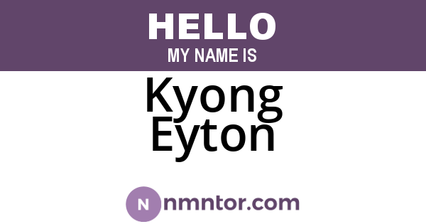 Kyong Eyton