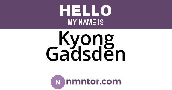 Kyong Gadsden