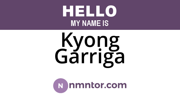 Kyong Garriga