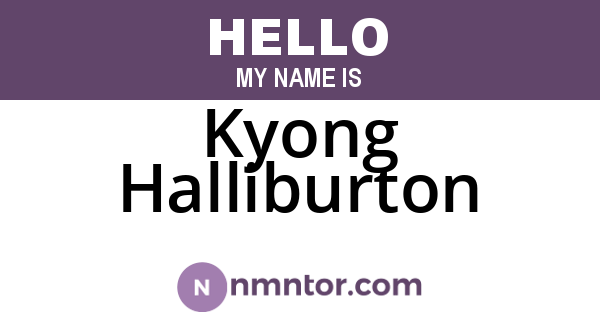 Kyong Halliburton